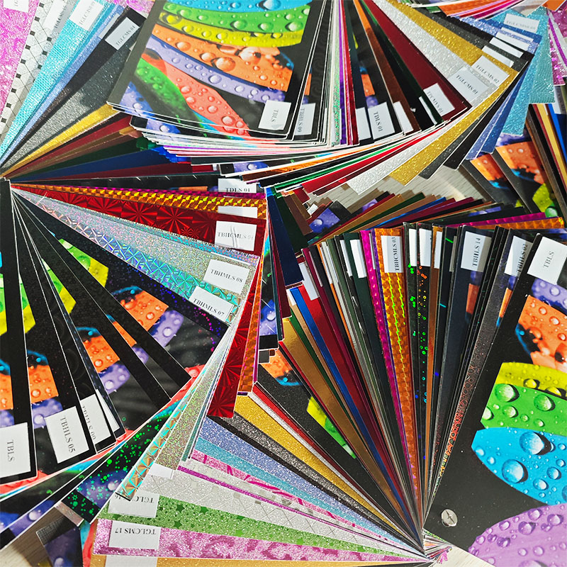 Taian termisk laminering filmtype prøvebog display